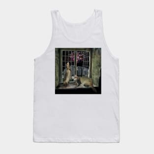 Frisky Ferrets Fireworks Night art design Tank Top